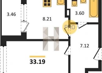 Продажа однокомнатной квартиры, 33.2 м2, Воронеж, Центральный район