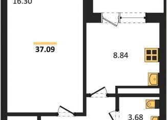 Продам однокомнатную квартиру, 37.1 м2, Воронеж, Коминтерновский район, улица Славы, 7