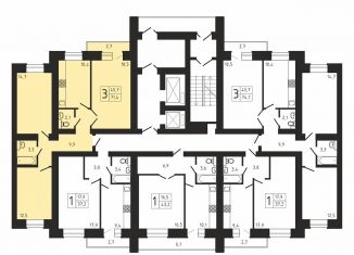 3-комнатная квартира на продажу, 71.4 м2, Саратов, улица имени Ю.И. Менякина, 6, Волжский район