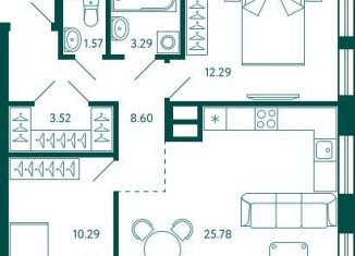 Продажа квартиры свободная планировка, 65.3 м2, Республика Башкортостан