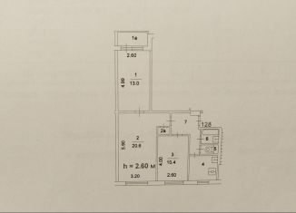 Сдается в аренду однокомнатная квартира, 44.6 м2, Москва, Реутовская улица, 16