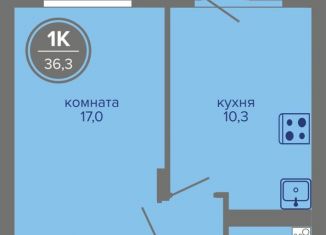 Продается однокомнатная квартира, 36.3 м2, Пермский край, шоссе Космонавтов, 309А