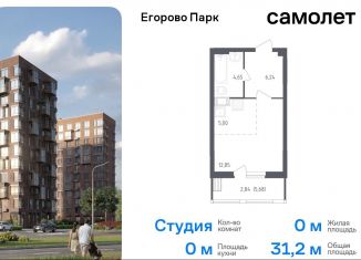 Продажа квартиры студии, 31.2 м2, Московская область, 2-й квартал, 1к3