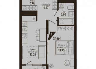 Продажа 1-ком. квартиры, 41.2 м2, Екатеринбург, метро Уральская, улица Энергостроителей, 7