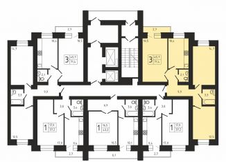 Продам 3-ком. квартиру, 71.4 м2, Саратов, улица имени Ю.И. Менякина, 6, Волжский район