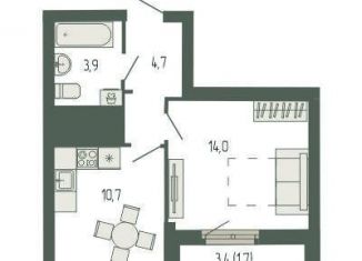 Продается однокомнатная квартира, 35.1 м2, Екатеринбург, метро Ботаническая, площадь Жуковского, 8