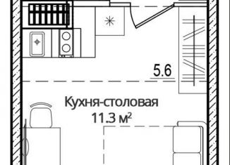 Продается квартира студия, 27.5 м2, деревня Борисовичи, улица Дмитрия Яковлева, 8