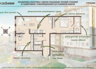 Продается 2-ком. квартира, 56.8 м2, Пензенская область