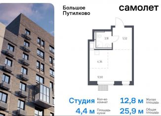 Продажа квартиры студии, 25.9 м2, деревня Путилково