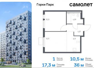 1-комнатная квартира на продажу, 36 м2, Московская область, жилой комплекс Горки Парк, 8.1