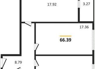 Продажа 2-ком. квартиры, 66.4 м2, Воронеж, Центральный район, Московский проспект, 132