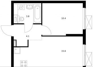 Продажа 1-ком. квартиры, 33.9 м2, Москва, метро Раменки