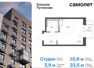 Продаю квартиру студию, 22.5 м2, деревня Путилково