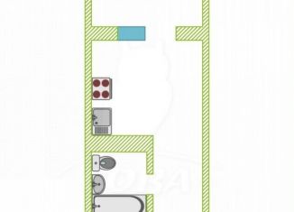 Продаю квартиру студию, 17 м2, Тюмень, Калининский округ, улица Новосёлов, 115