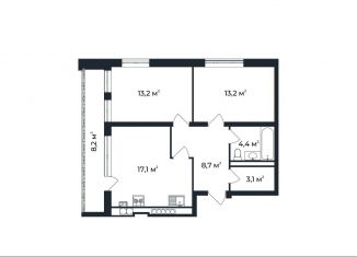 Продажа 2-комнатной квартиры, 63.8 м2, посёлок Доброград, улица Долголетия, 2к2