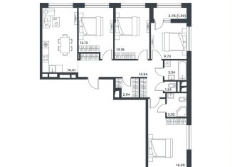 4-ком. квартира на продажу, 94.7 м2, Московская область, Лесная улица, к27