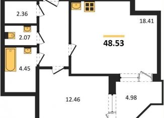 Продажа однокомнатной квартиры, 48.5 м2, Воронеж, Советский район