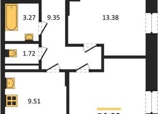 Продаю 2-комнатную квартиру, 56.8 м2, Воронежская область, Электросигнальная улица, 9Ак2