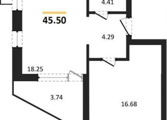 Продается однокомнатная квартира, 45.5 м2, Воронеж, набережная Чуева, 7, Железнодорожный район