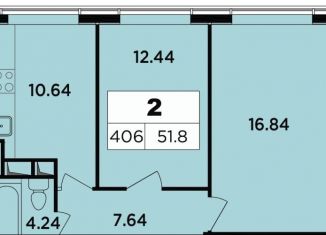 Продаю 2-комнатную квартиру, 50 м2, Москва, Останкинский район, Берёзовая аллея, 19к3