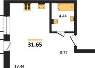 Квартира на продажу студия, 31.6 м2, Воронежская область, набережная Чуева, 7