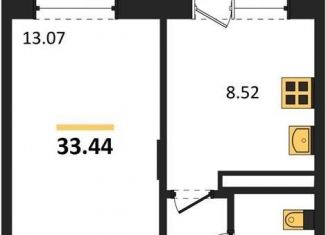 Продажа 1-комнатной квартиры, 33.4 м2, Воронеж