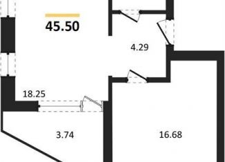 Продается 1-комнатная квартира, 45.5 м2, Воронеж, набережная Чуева, 7, Железнодорожный район