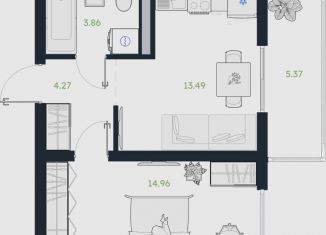 Продам 1-ком. квартиру, 39.3 м2, рабочий посёлок Винзили, Сосновая улица, 5