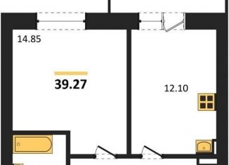 Продается 1-комнатная квартира, 39.3 м2, Отрадненское сельское поселение