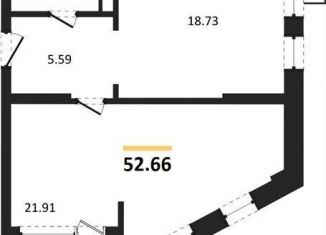 1-комнатная квартира на продажу, 52.7 м2, Воронеж, набережная Чуева, 7, Железнодорожный район