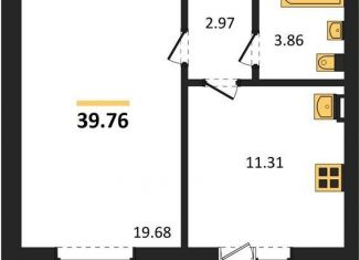 Продажа 1-комнатной квартиры, 39.8 м2, Отрадненское сельское поселение