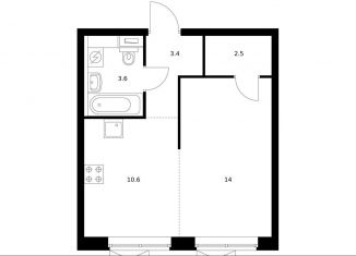 Однокомнатная квартира на продажу, 33.7 м2, Москва, ЗАО