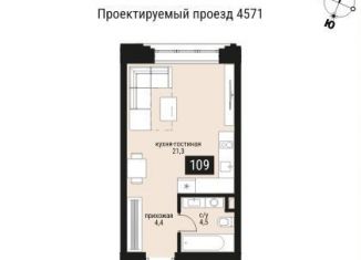 Квартира на продажу студия, 30.3 м2, Москва, Пресненский район