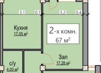 Продается 2-ком. квартира, 67 м2, Махачкала, проспект Амет-Хана Султана, 344