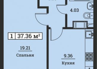 Продаю однокомнатную квартиру, 37.4 м2, Мурино, ЖК Урбанист, Екатерининская улица, 19