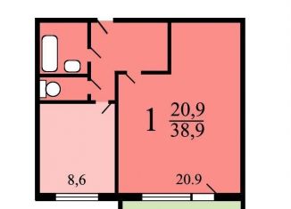 Сдаю 1-ком. квартиру, 39 м2, Москва, Шарикоподшипниковская улица, 18, Шарикоподшипниковская улица