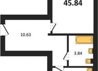 Продаю 1-комнатную квартиру, 45.8 м2, Отрадненское сельское поселение