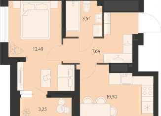 Продается 1-комнатная квартира, 36.6 м2, Екатеринбург, метро Чкаловская