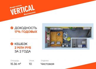 Квартира на продажу студия, 15.4 м2, Санкт-Петербург, Московский район, улица Орджоникидзе, 44А