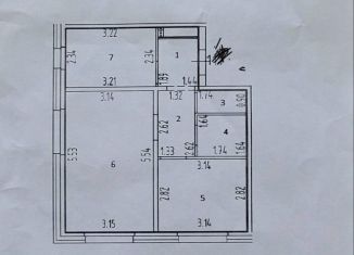 2-ком. квартира на продажу, 44.5 м2, Киров, Березниковский переулок, 36/1, ЖК Северный