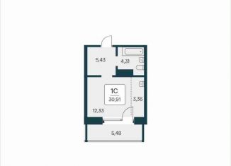 Продаю квартиру студию, 30.9 м2, Новосибирск, Октябрьский район