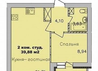 Продам 1-комнатную квартиру, 39 м2, Новосибирск, улица Романтиков, 26