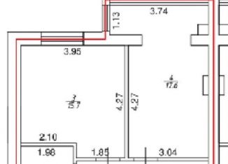 Продам 1-комнатную квартиру, 45.4 м2, Ставропольский край, Пригородная улица, 1Бк3