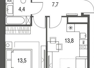 Продаю 1-ком. квартиру, 39.3 м2, Москва, ЖК Сиреневый парк, Тагильская улица, 2к1