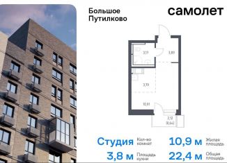 Продается квартира студия, 22.4 м2, деревня Путилково