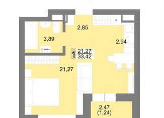 Продается квартира студия, 32.2 м2, Свердловская область, Балаклавский тупик, 2В