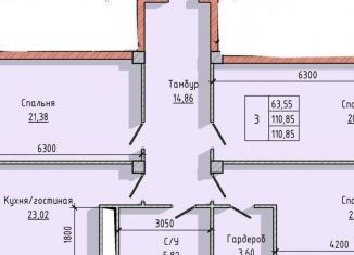 Продаю 3-комнатную квартиру, 111 м2, Нальчик, район Молодёжный