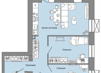 Продается 3-ком. квартира, 71 м2, Удмуртия, улица Строителя Николая Шишкина, 11/4