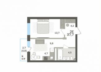 2-ком. квартира на продажу, 37.7 м2, Пермь