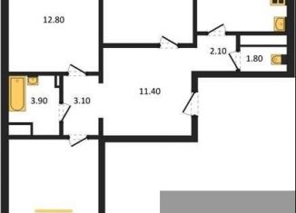 Продаю 3-ком. квартиру, 83.1 м2, Воронеж, улица Шишкова, 140Б/6